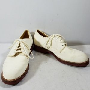 Polo Ralph Lauren White Oxfords Shoes Size 10D
